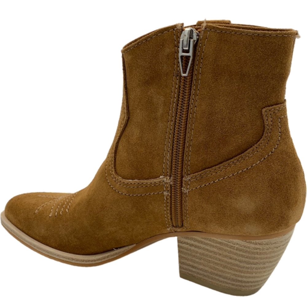 New Dolce Vita Western camel suede booties, 7.5